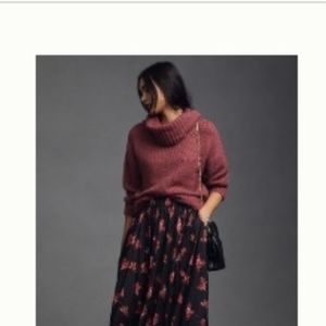 Anthropologie sleek a-line skirt